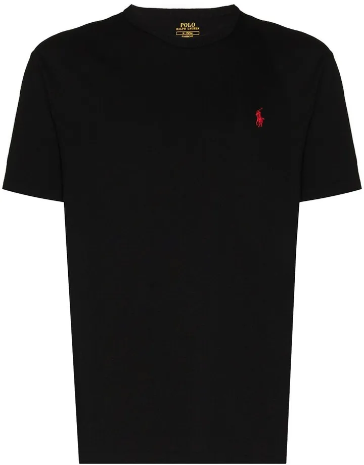 logo-embroidered cotton T-shirt
