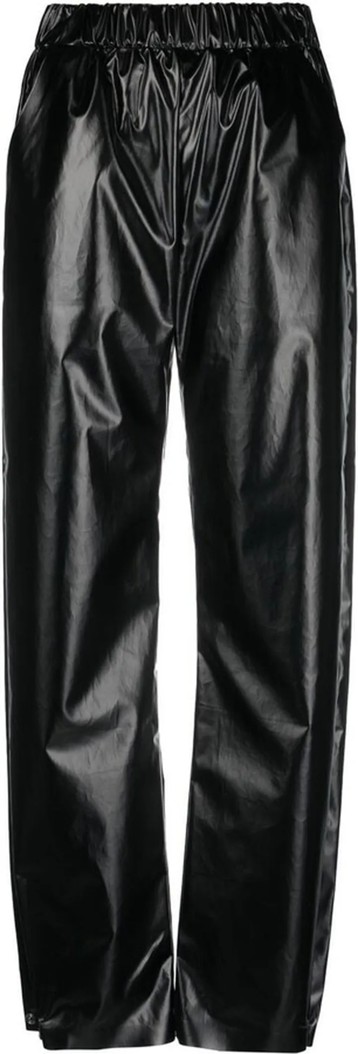 High-Shine Straight-Leg Trousers