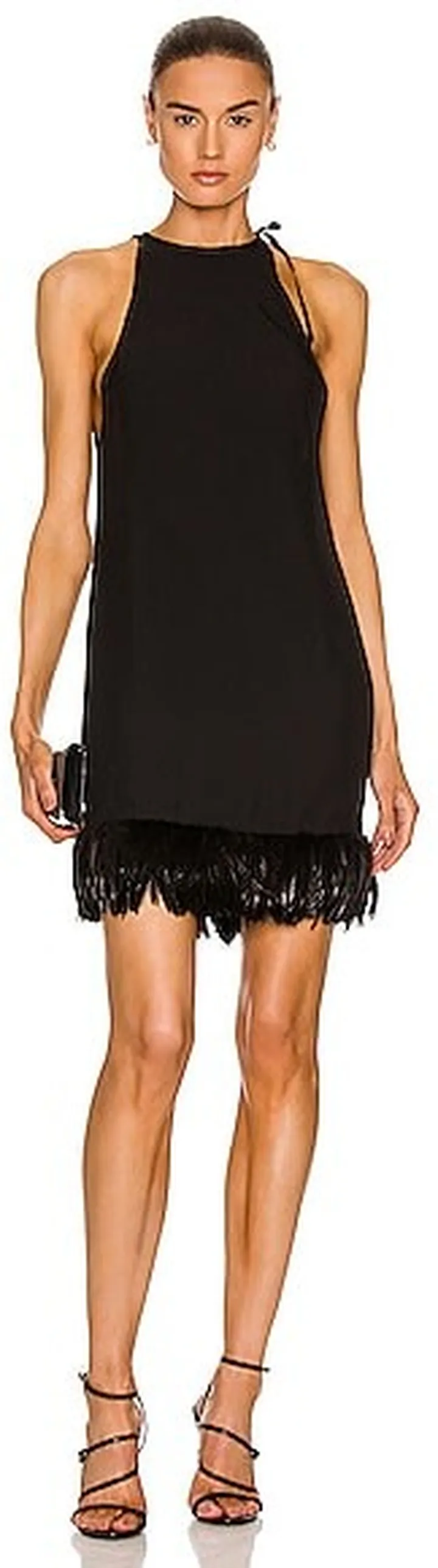 Saint Laurent Sleeveless Mini Dress in Black