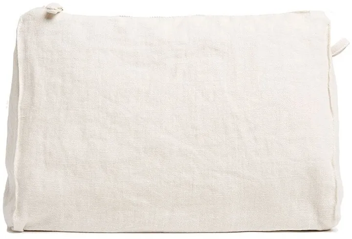 Zip-Up Linen Wash Bag