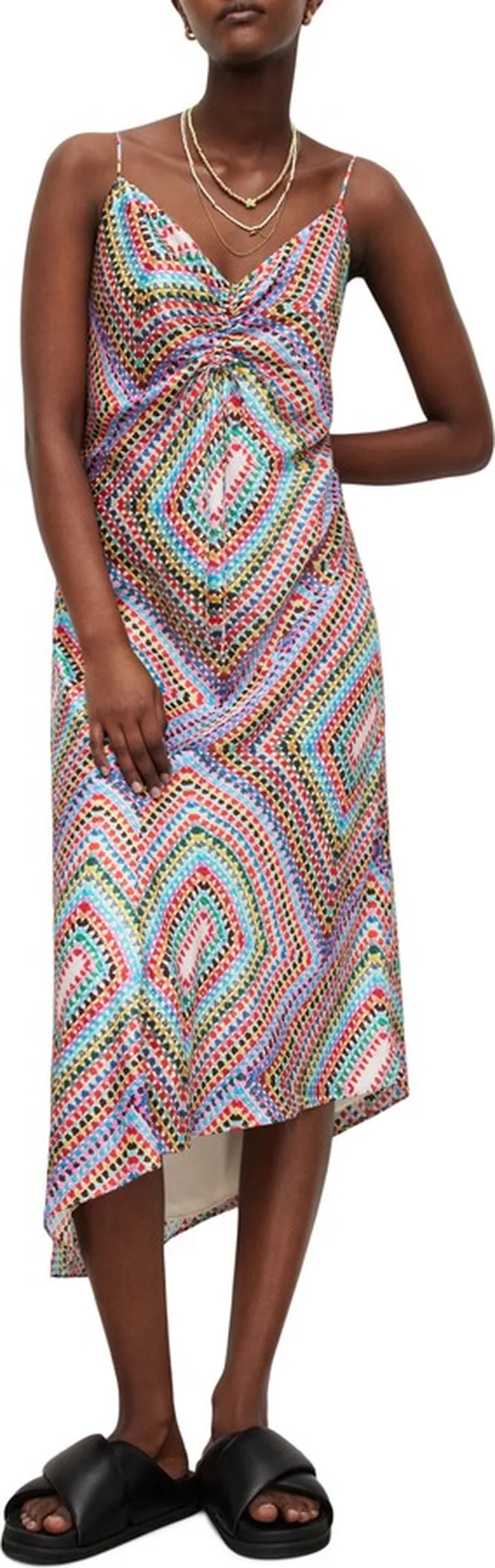 Alexia Luisa Ruched Slipdress