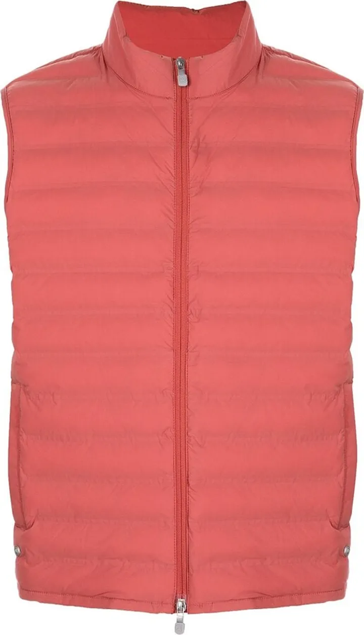 Baffle padded-panel gilet