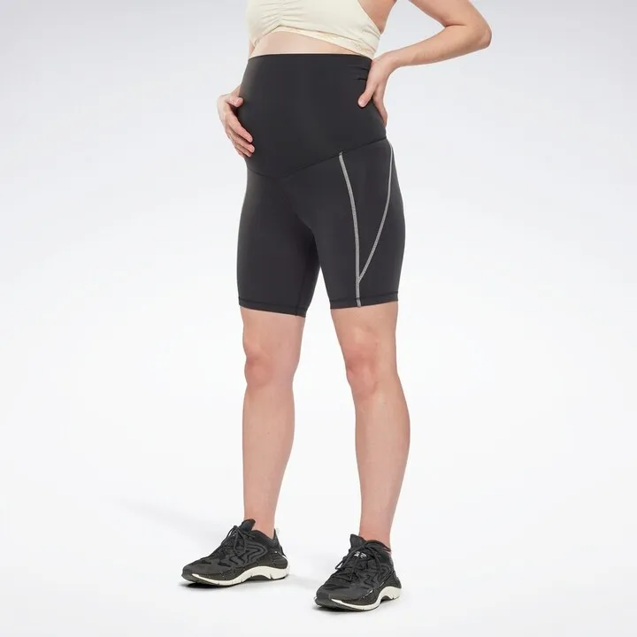 Reebok Maternity Legging Shorts Maternity Athletic Shorts X Small Black