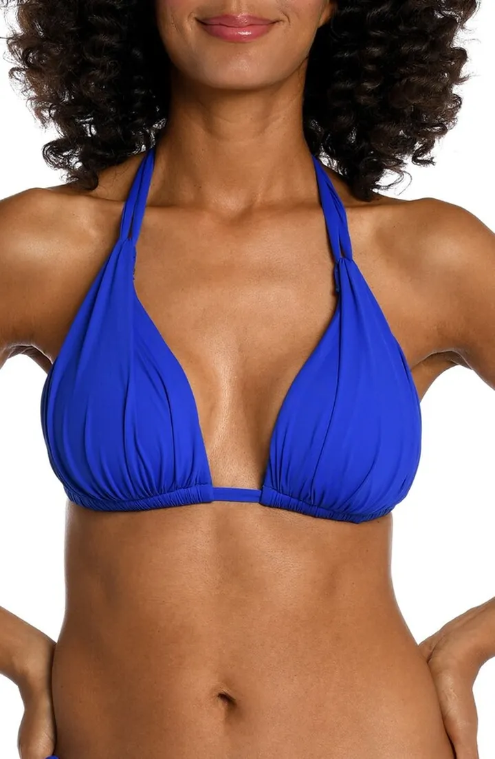 Island Blanca Halter Bikini Top