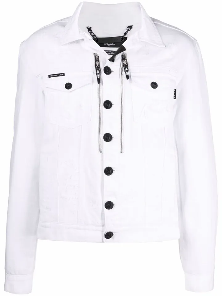 Gothic Plein denim jacket