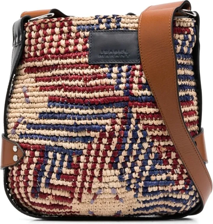 Bayia raffia shoulder bag