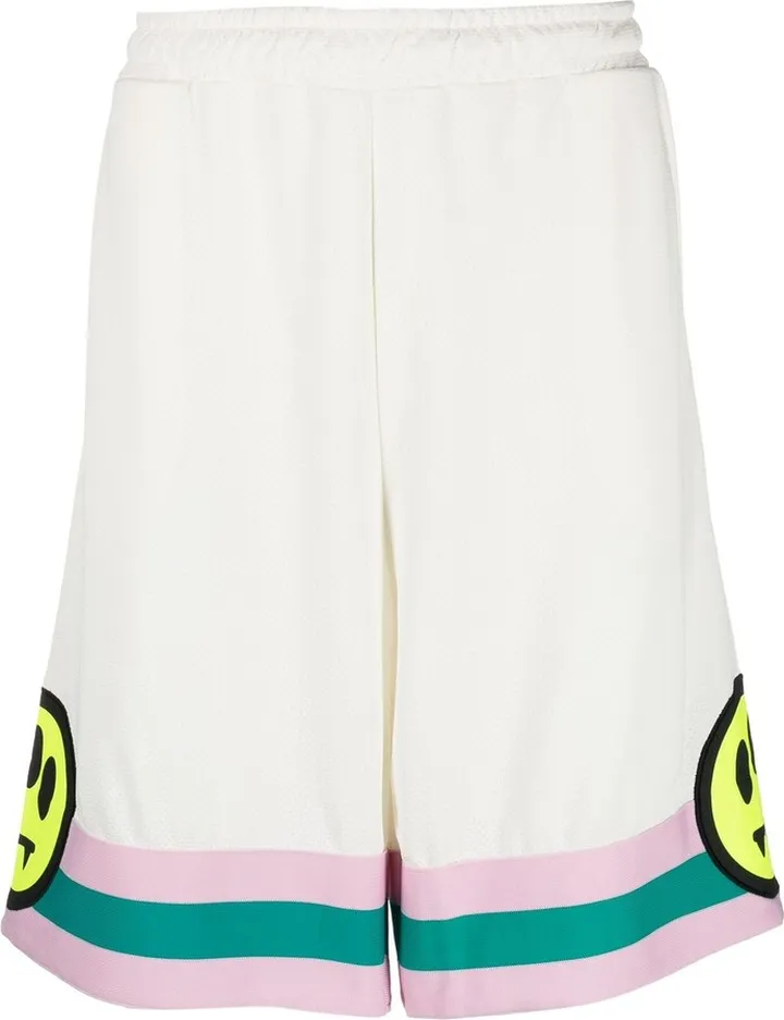 Smiley-Print Bermuda Shorts