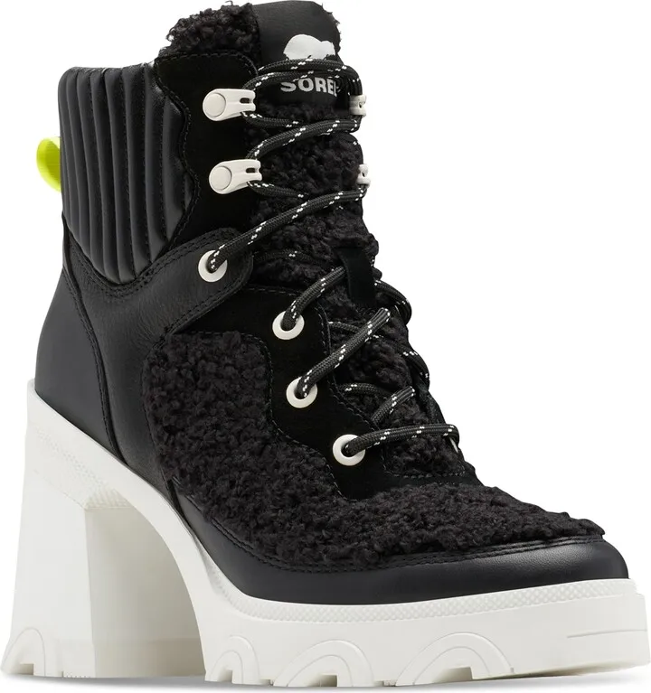 Sorel Women's Brex Cozy Mixed-Media Lace-Up Booties Women's Shoes