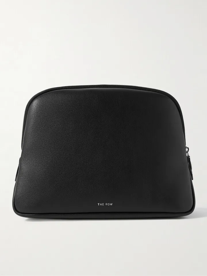 Full-Grain Leather Wash Bag