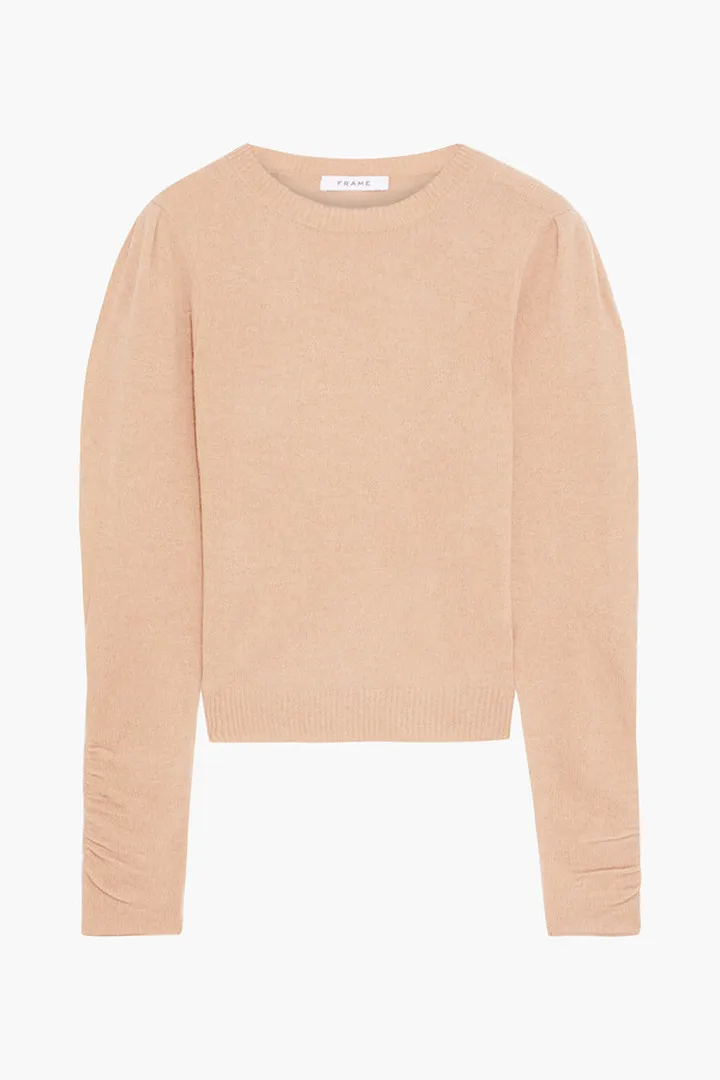 Gabby ruched cashmere sweater