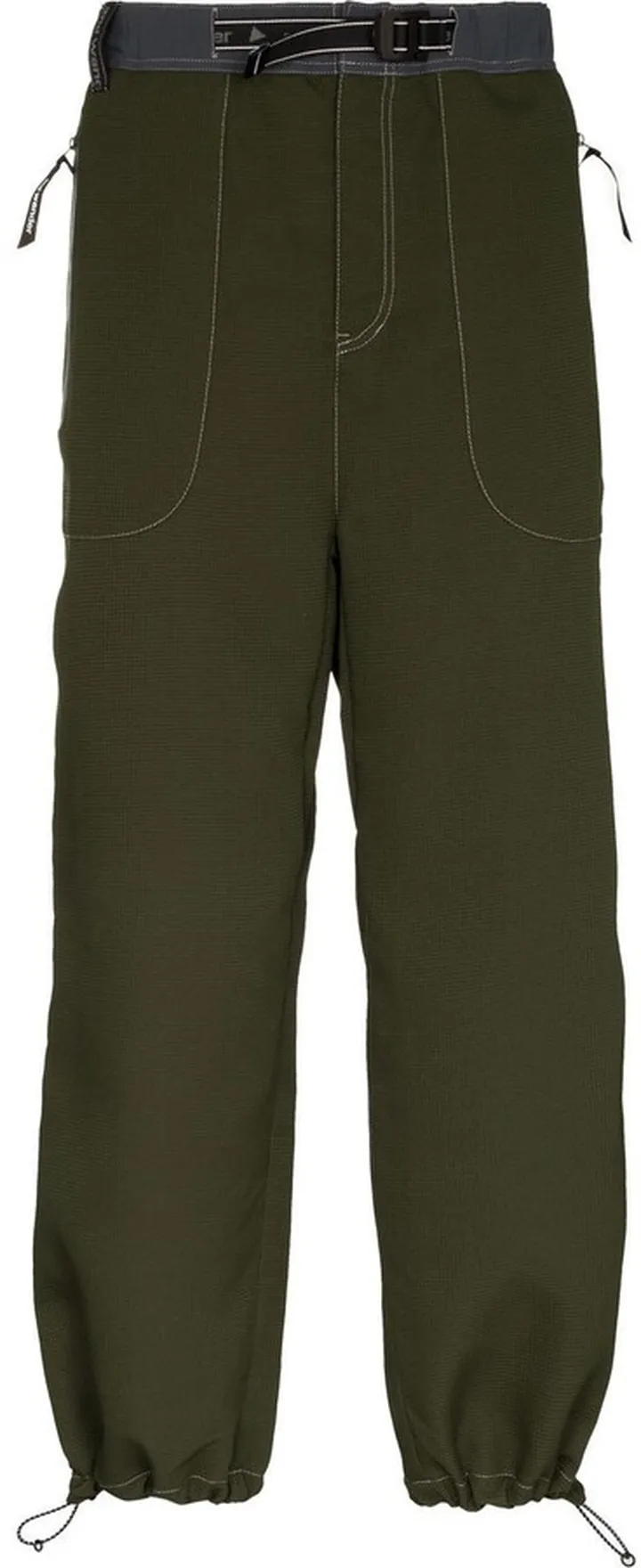 Wide-Leg Belted Track Pants