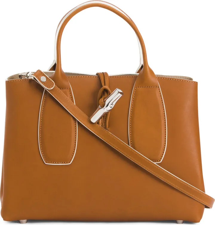 Made In France Leather Roseau Luxe Satchel