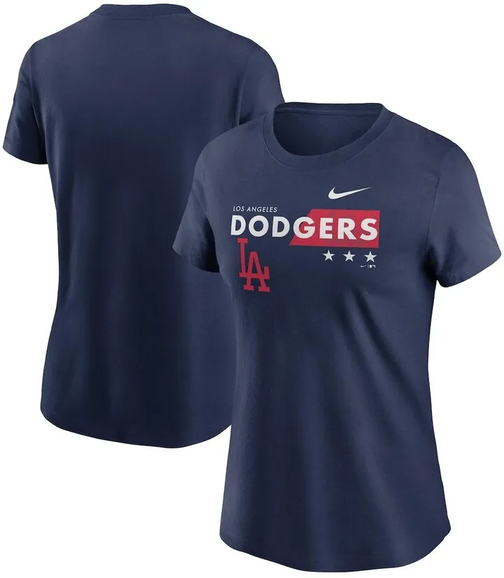 Women's Navy Los Angeles Dodgers Americana T-shirt