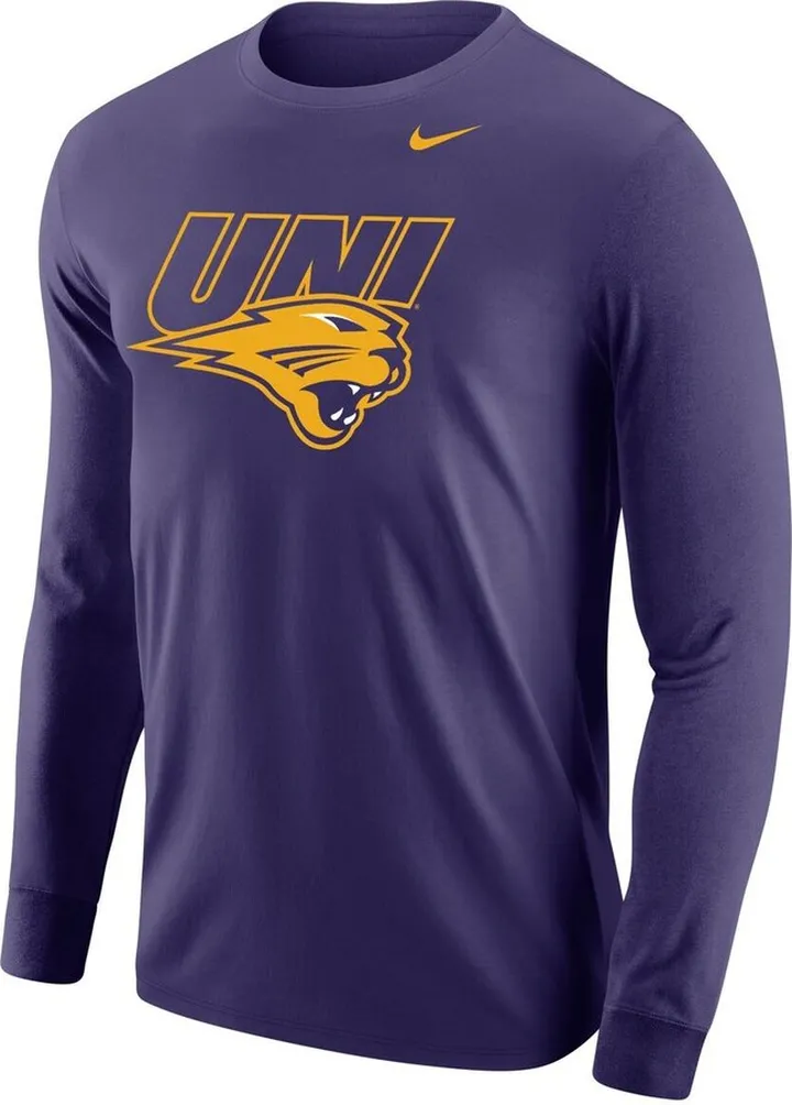 Men's Nike Purple Northern Iowa Panthers Big Logo Performance Long Sleeve T-shirt
