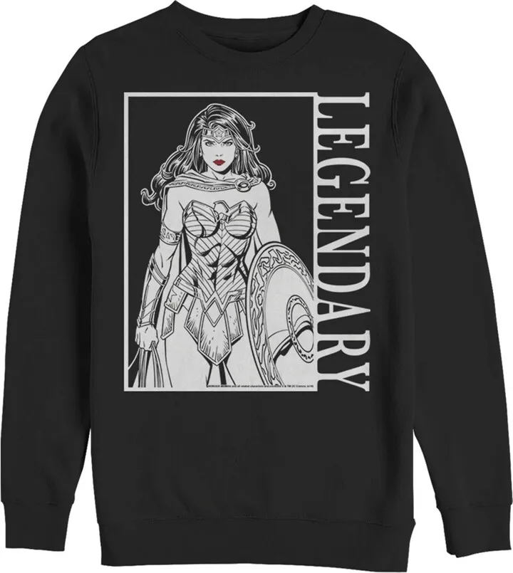 Men's Justice League Legendary Poster Sweatshirt - Black - 3X Large