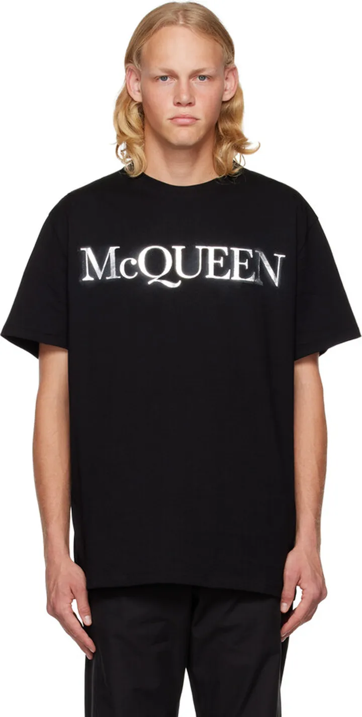 Alexander McQueen Black Printed T-Shirt