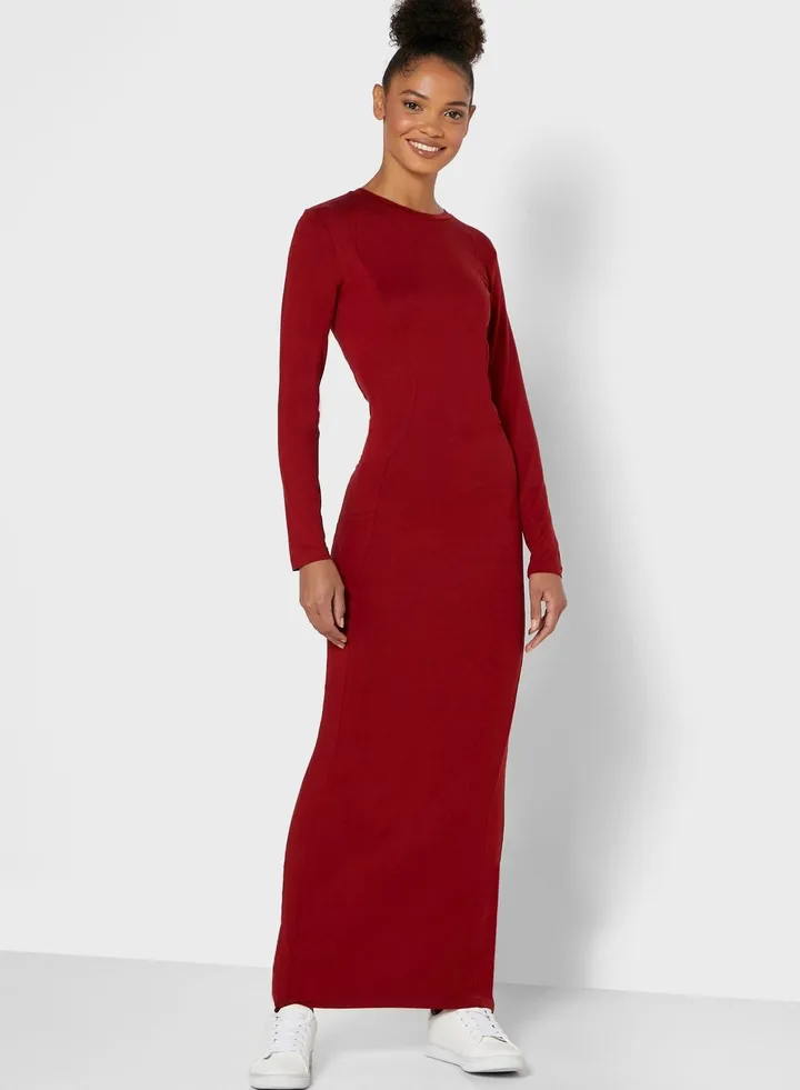 Long Sleeve Bodycon Maxi Dress