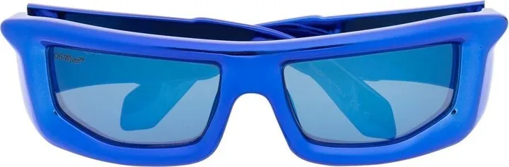 Blue Volcanite Square Sunglasses