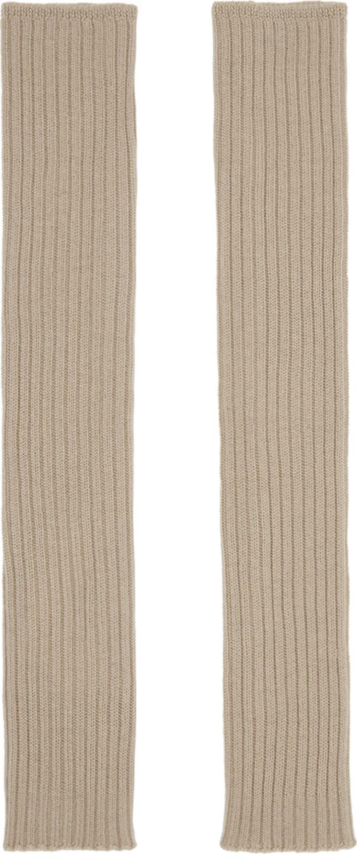 Rick Owens Beige Cashmere Arm Warmers