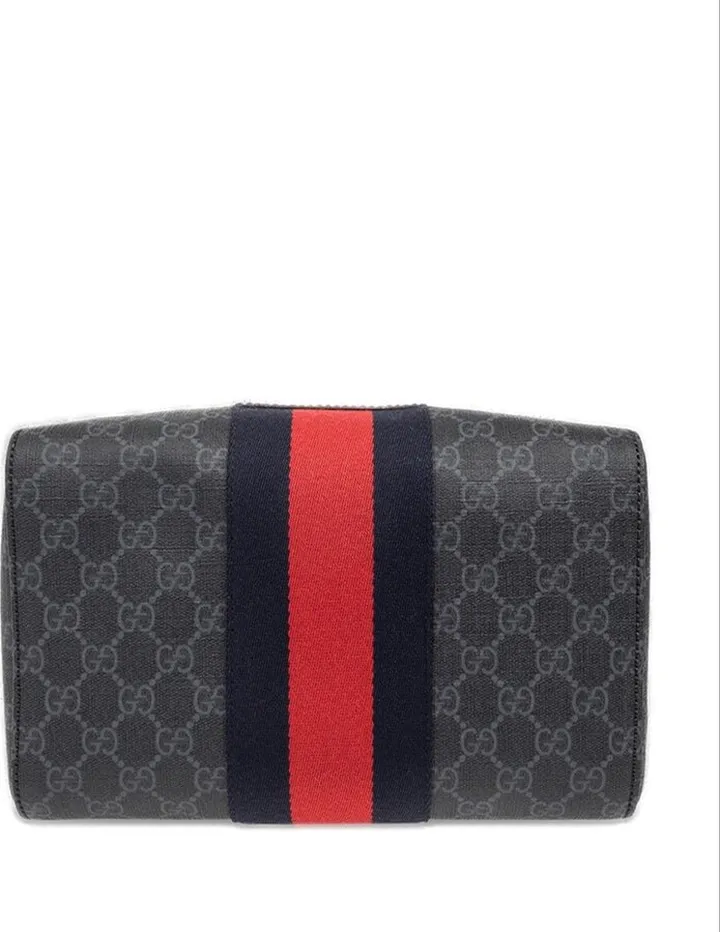 Gucci Monogram Signature Striped Toiletry Bag