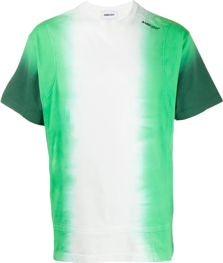 short sleeve gradient print T-shirt