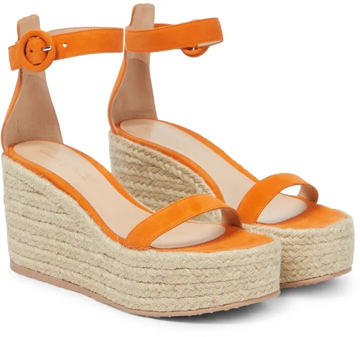 Portofino suede espadrille wedges