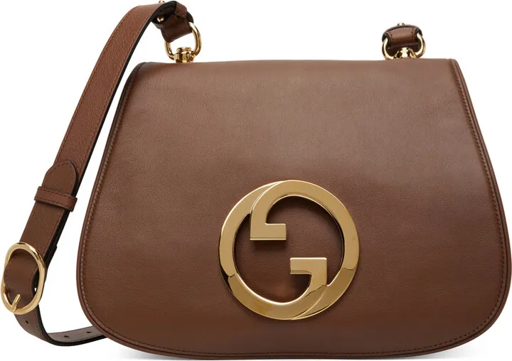 Gucci Brown Medium Interlocking G Blondie Bag