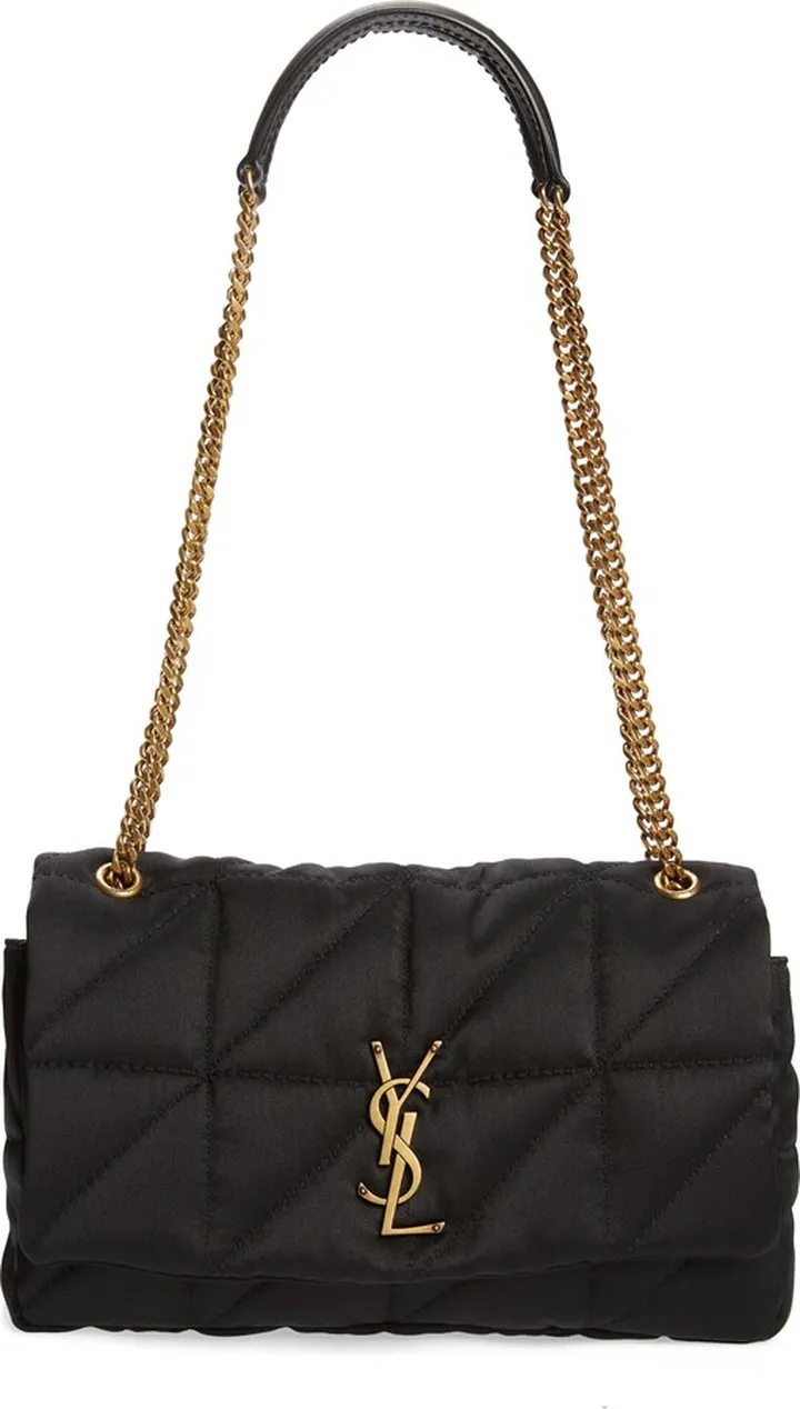 Jamie Quilted Jersey Shoulder Bag
