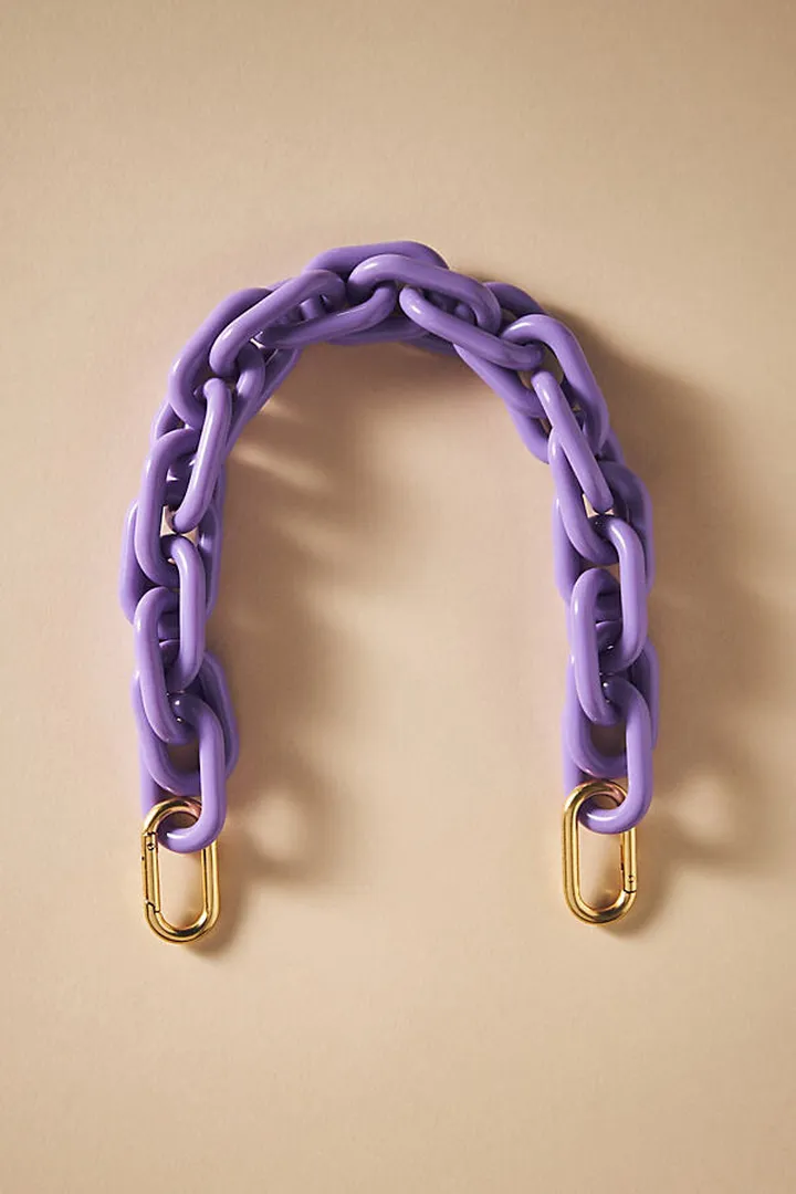 Clare V. Shortie Bag Strap Purple