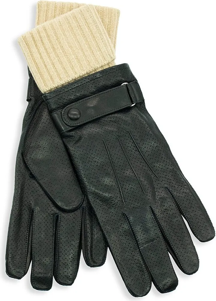 Belted Leather Gloves