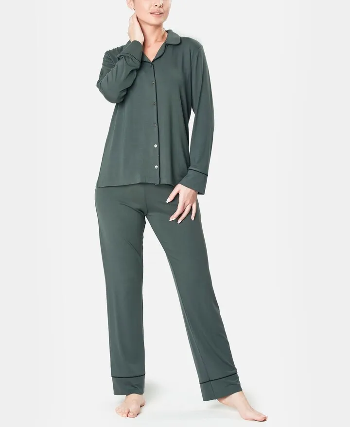 Mood Pajamas Ultra Soft Notch Collar Women's Pajama Set