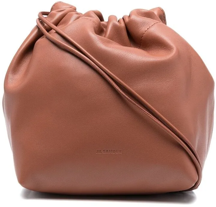 Drawstring-Fastening Shoulder Bag