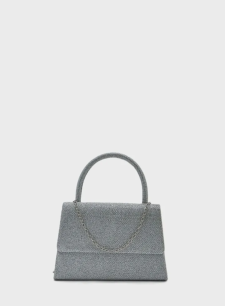 Glittery Mini Satchel Clutch Bag