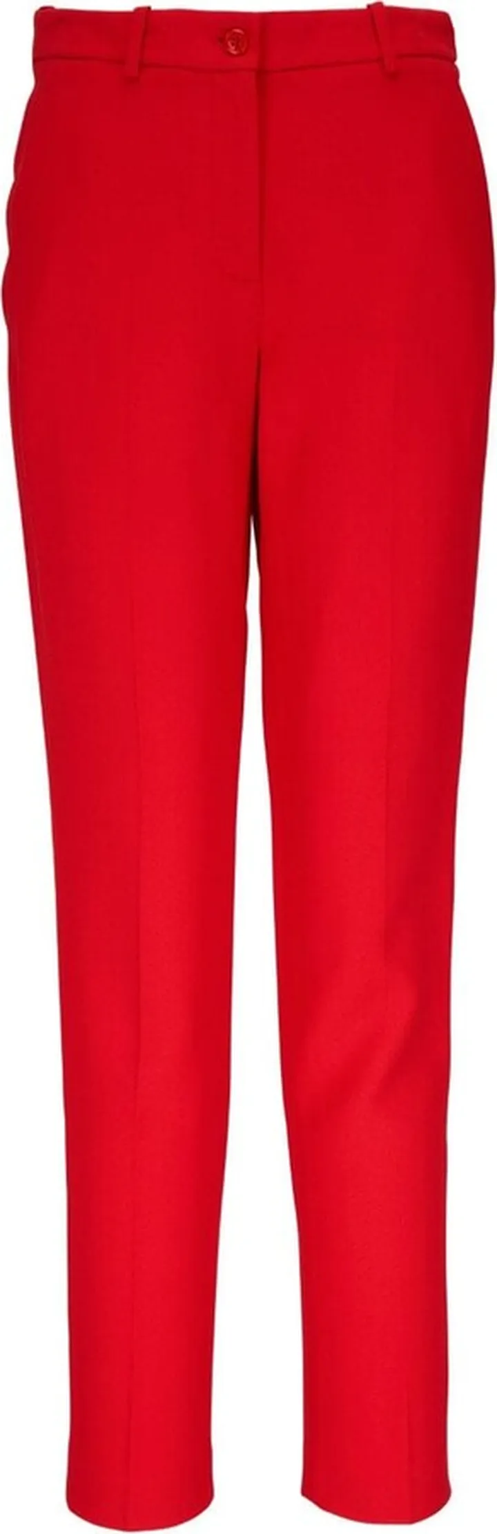 Straight-Leg High-Waisted Trousers