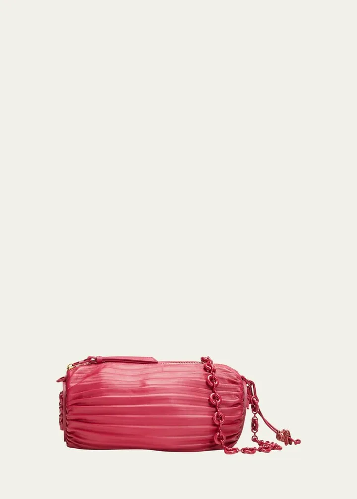 Pleated Bracelet Pouch Shoulder Bag