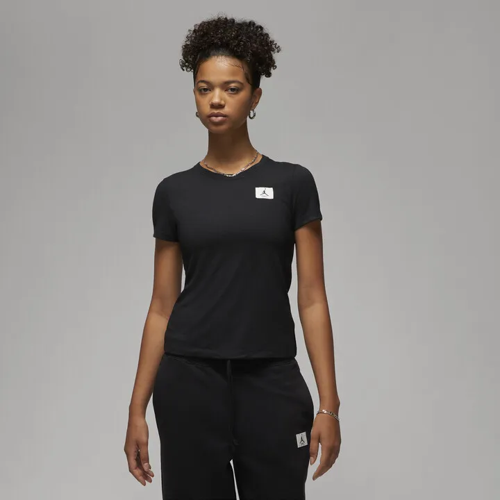 Women's Jordan Slim T-Shirt in Black