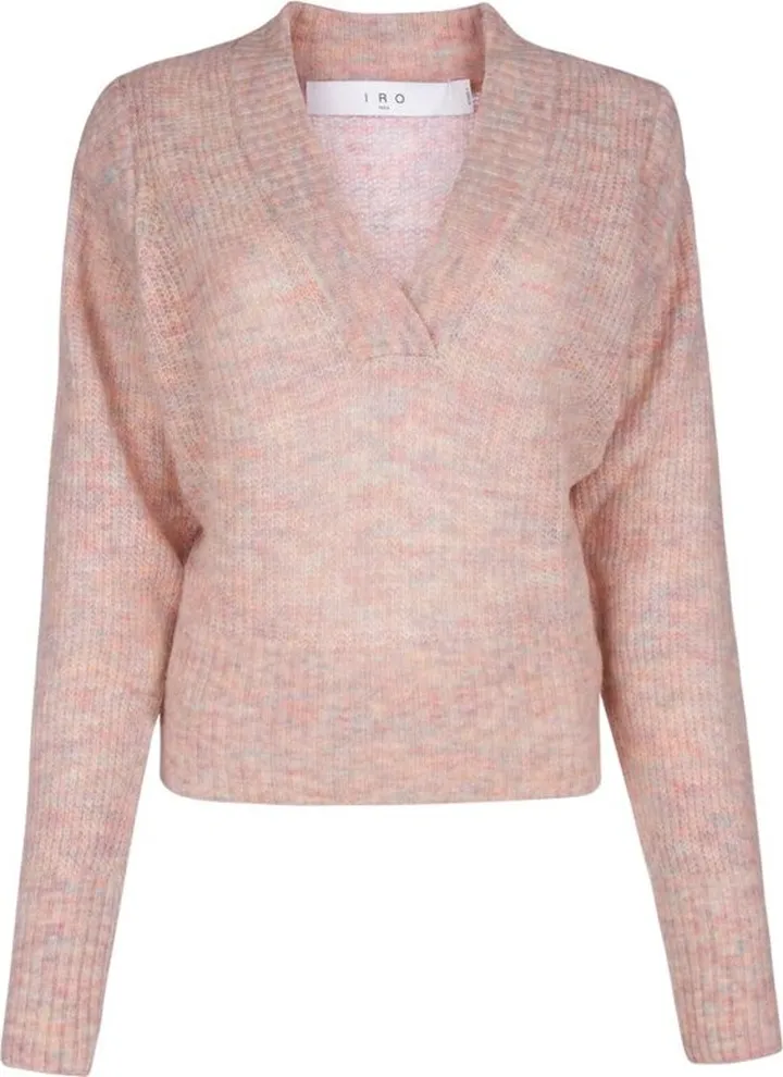 Iro Delorie V-Neck Padded Shoulder Sweater