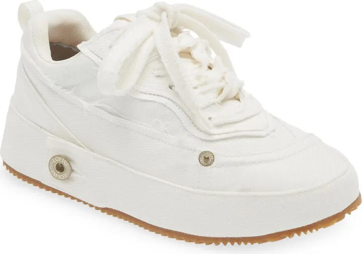 Deconstructed Denim Sneaker