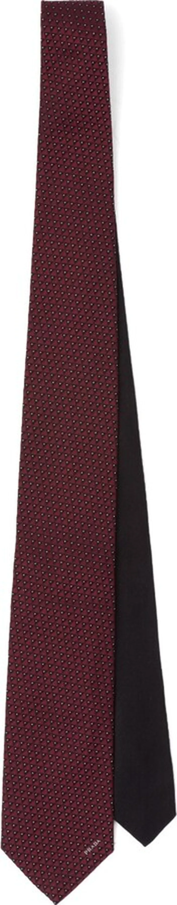 Micro-Print Silk Tie