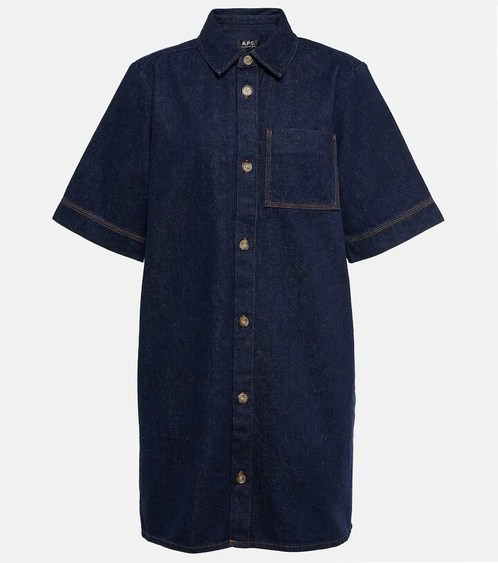 Lopez denim shirt dress