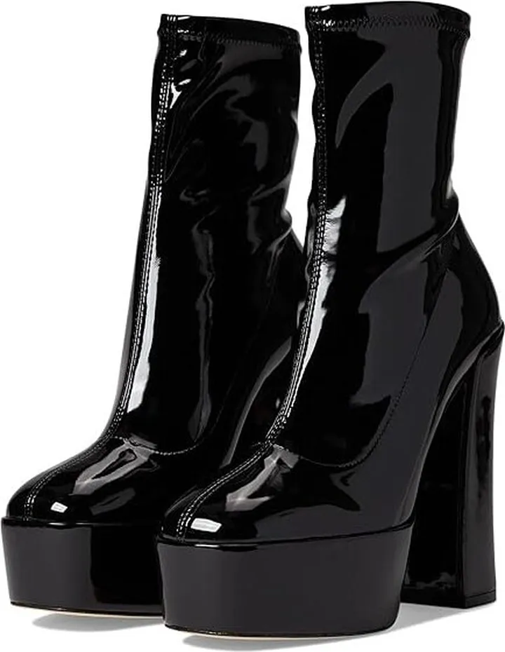 Stuart Weitzman Skyhigh 145 Platform Bootie (Black) Women's Shoes