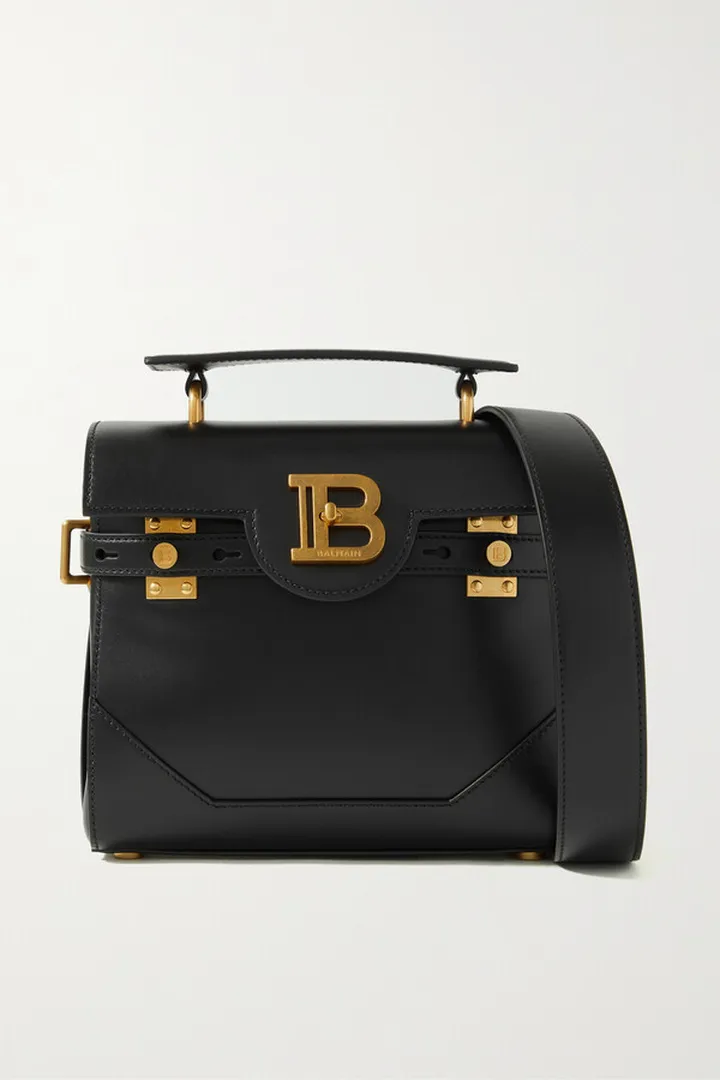 Balmain - B-buzz 23 Leather Shoulder Bag - Black