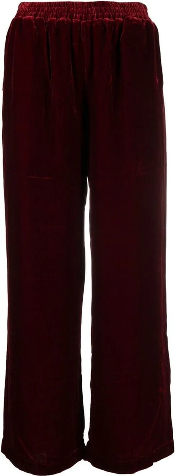 Straight-Leg Velvet Pants