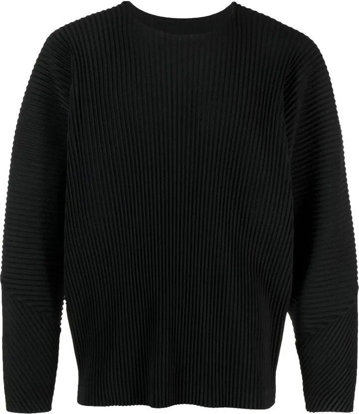 round-neck ribbed T-shirt