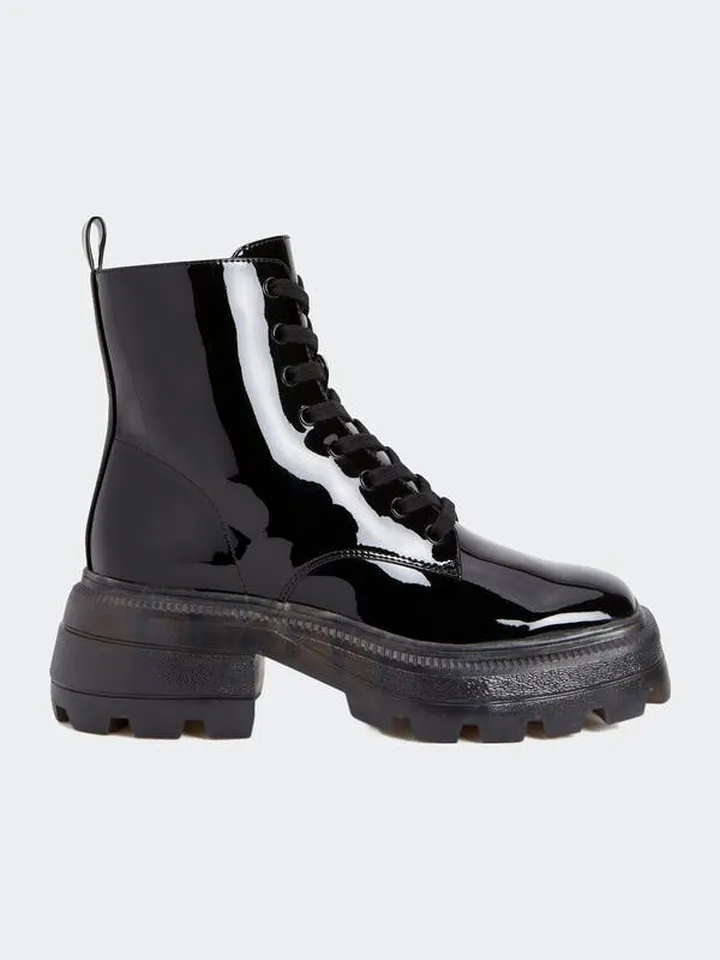 Katy Perry The Geli Combat Boot - Black