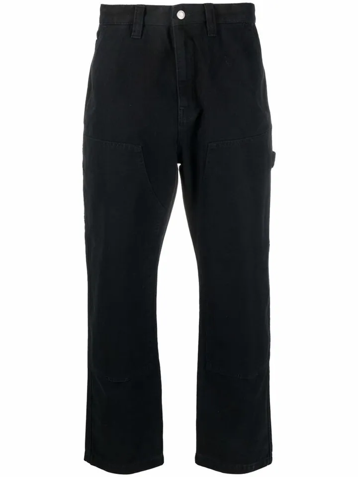 Logo-Patch Wide-Leg Jeans