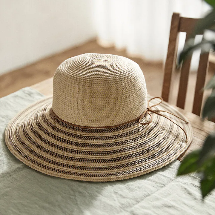 Woven Stripe Sun Hat