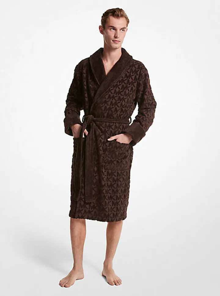 Logo Cotton Terry Robe