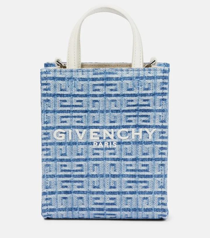 G Tote Mini denim tote bag