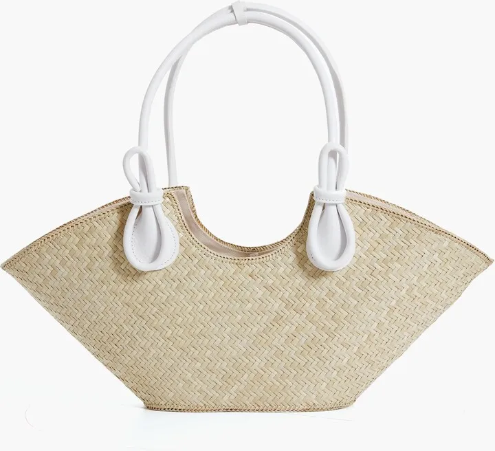 White Natural Medium Novi Tote